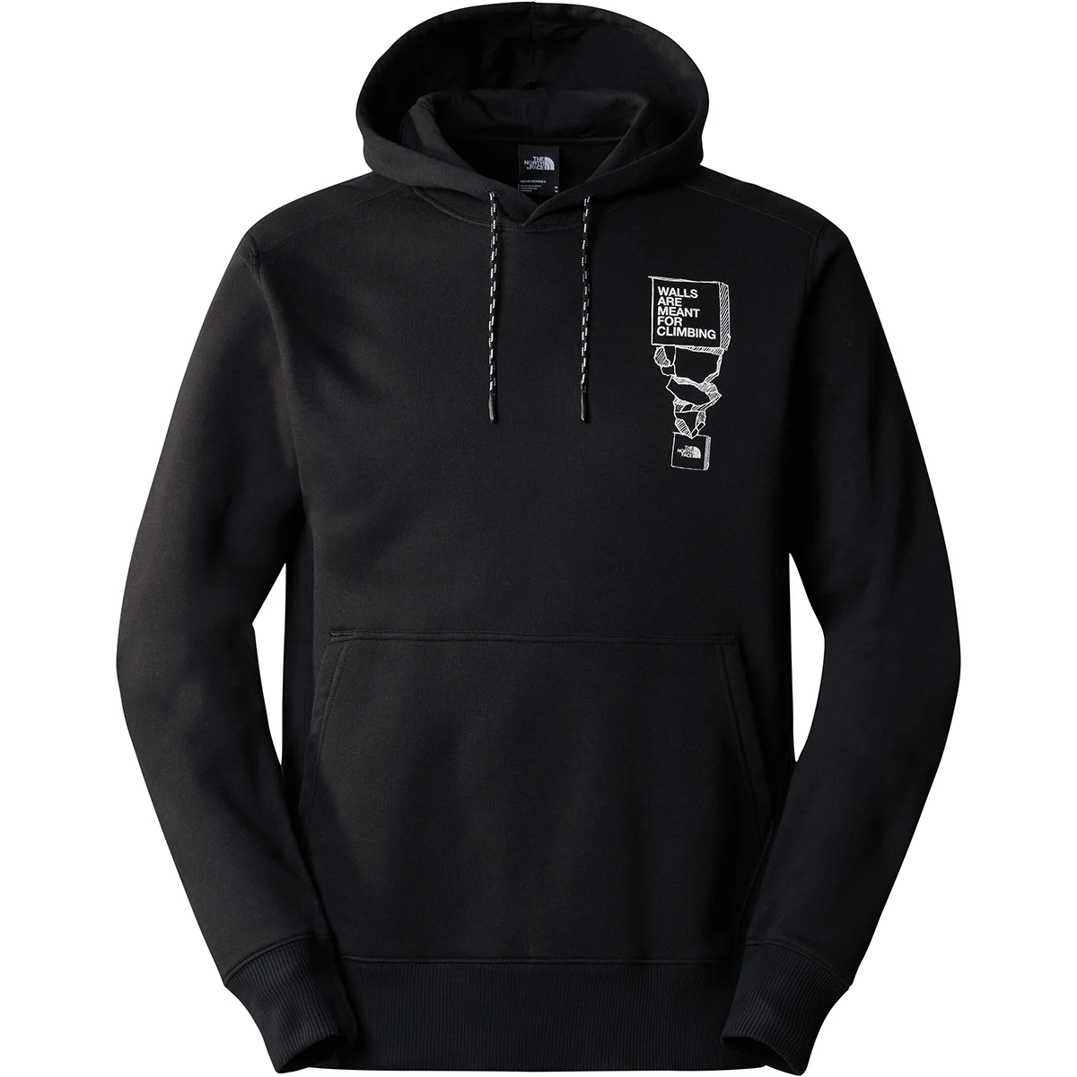 THE NORTH FACE M OUTDOOR GRAPHIC HOODIE TNF TNF BLACK  - Sweatshirt