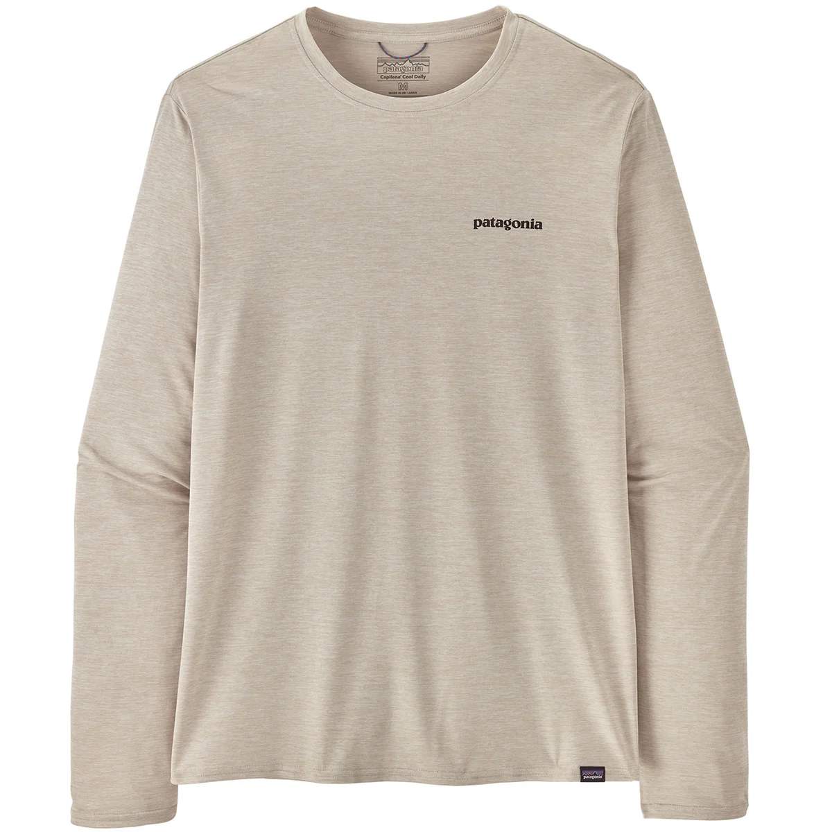PATAGONIA M'S L/S CAP COOL DAILY GRAPHIC SHIRT WATERS FITZ ROY TROUT: PUMICE X-DYE  - Hiking T-shirt