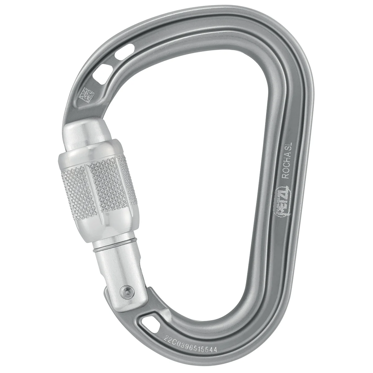 PETZL ROCHA SCREW-LOCK GRIS  - Climbing carabiner