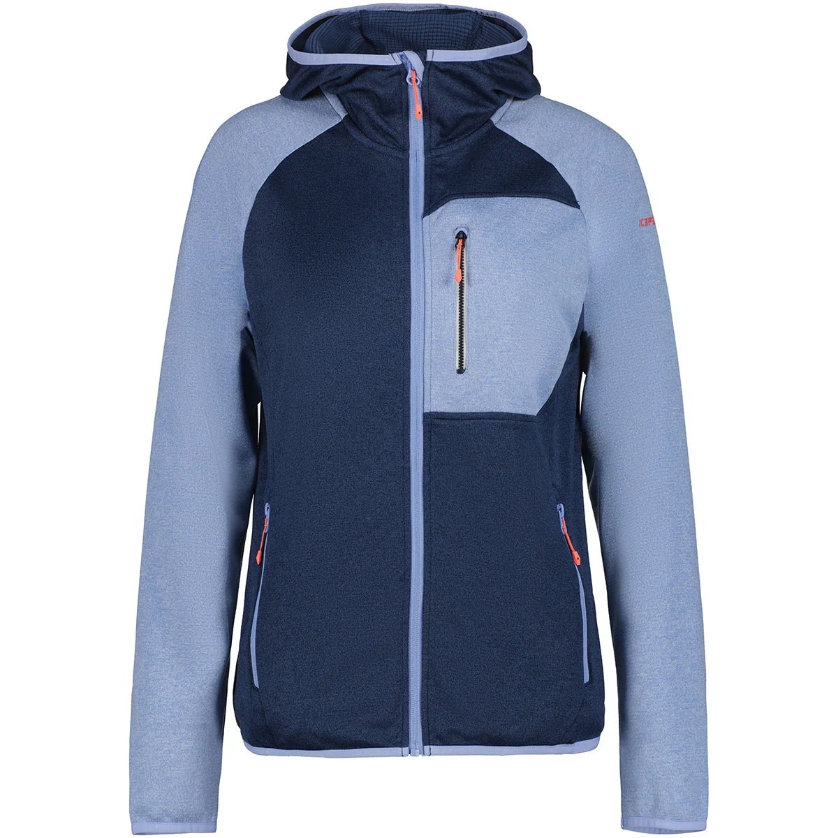 ICEPEAK BANKS MIDLAYER JACKET W BLEU FONCE  - Hiking fleece jacket