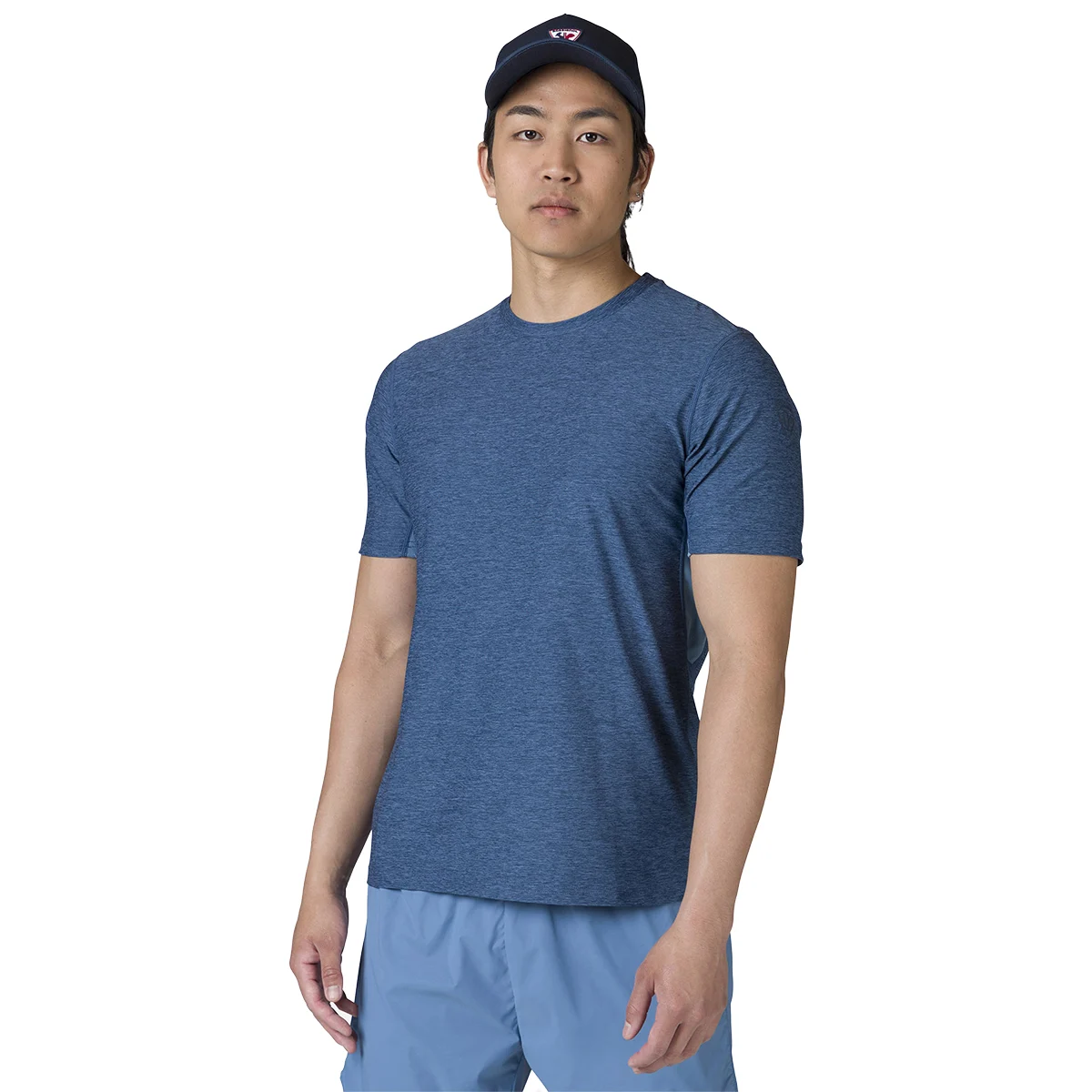 ROSSIGNOL MELANGE SS TEE BLUE YONDER BLUE YONDER  - Hiking T-shirt