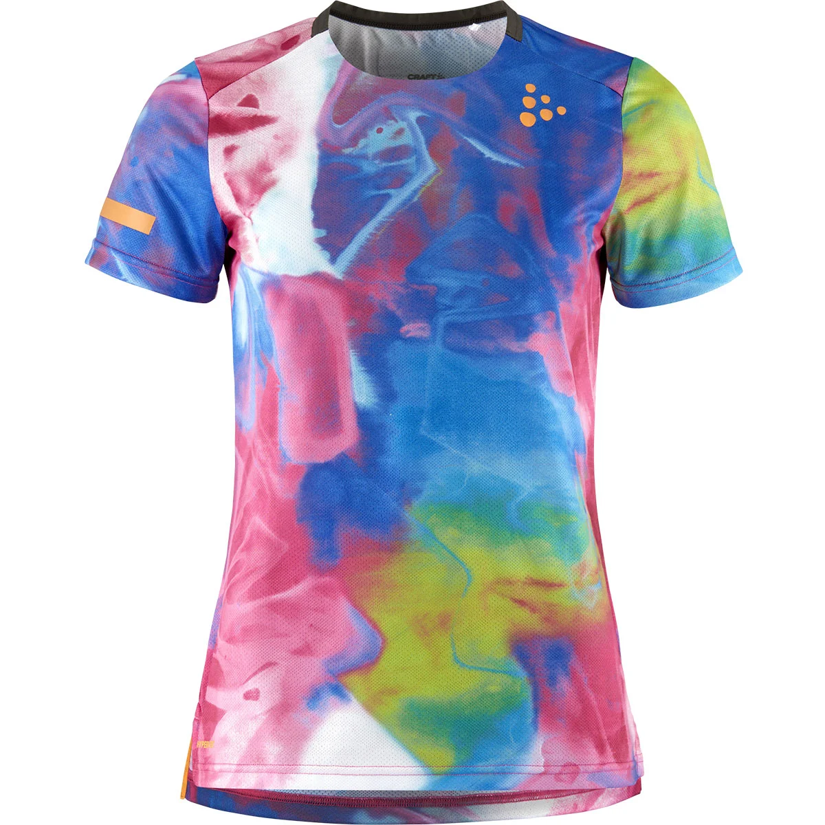 CRAFT PRO HYPERVENT JAQUARD TEE W FUCHSIA/MULTI  - Running T-shirt