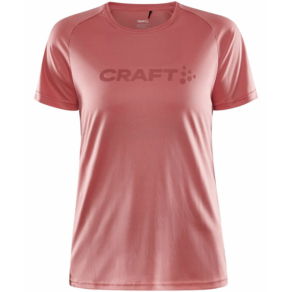 CRAFT CORE ESSENCE LOGO TEE W CORAL  - Trail running T-shirt