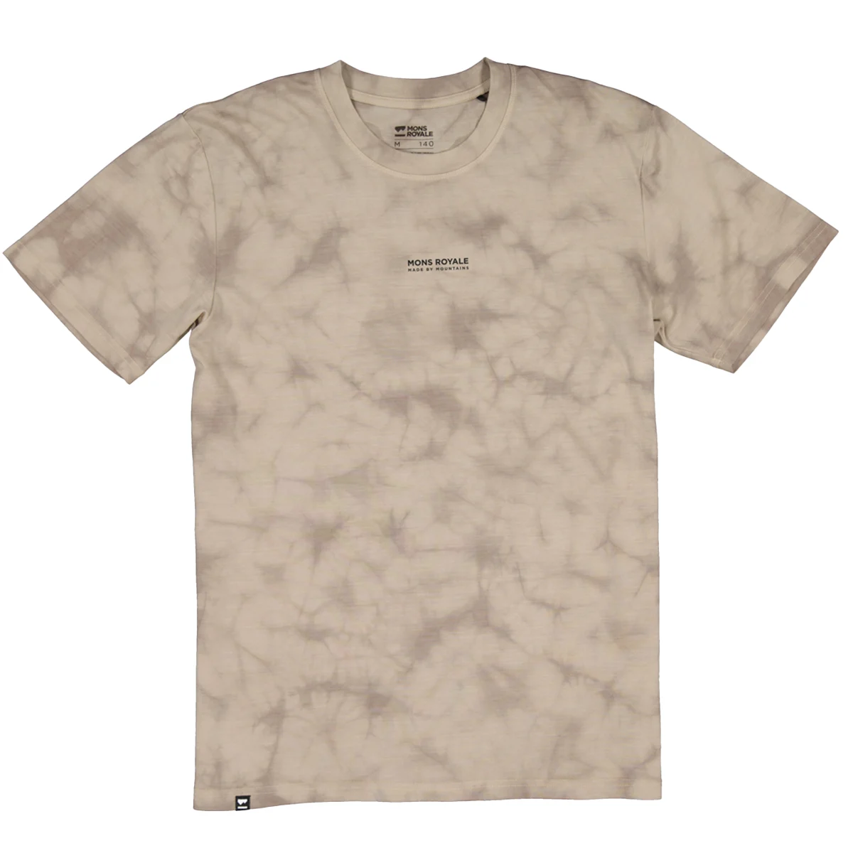MONS ROYALE ICON T-SHIRT GARMENT DYED M DESERT TIE DYE  - Hiking T-shirt