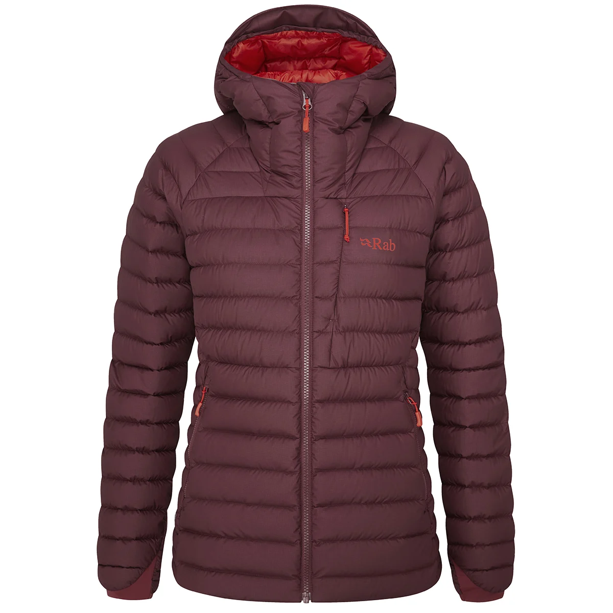 RAB INFINITY MICROLIGHT JACKET W DEEP HEATHER  - Mountaineering down jacket
