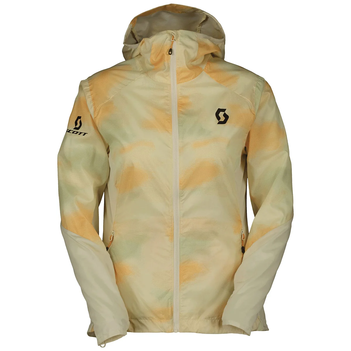 SCOTT JACKET W EXPLORAIR LIGHT WINDBREAKER SOFT SOFT YELLOW/MELON ORANGE - Trail running jacket