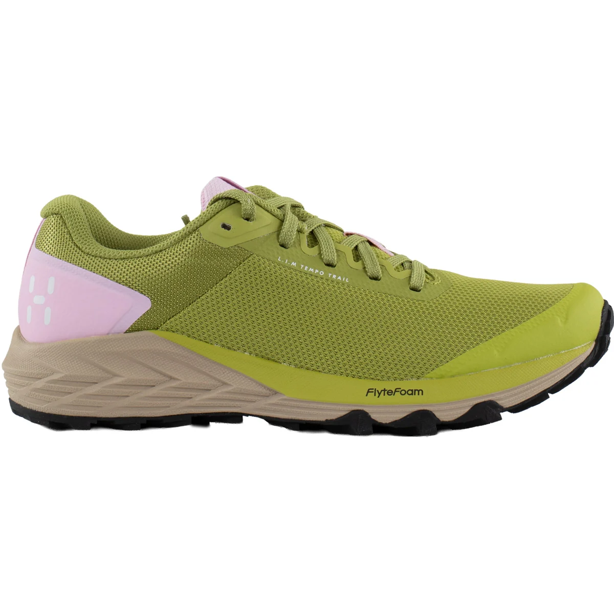 HAGLÖFS L.I.M TEMPO TRAIL LOW W LIME GREEN/FRESH PINK - Trail running shoes