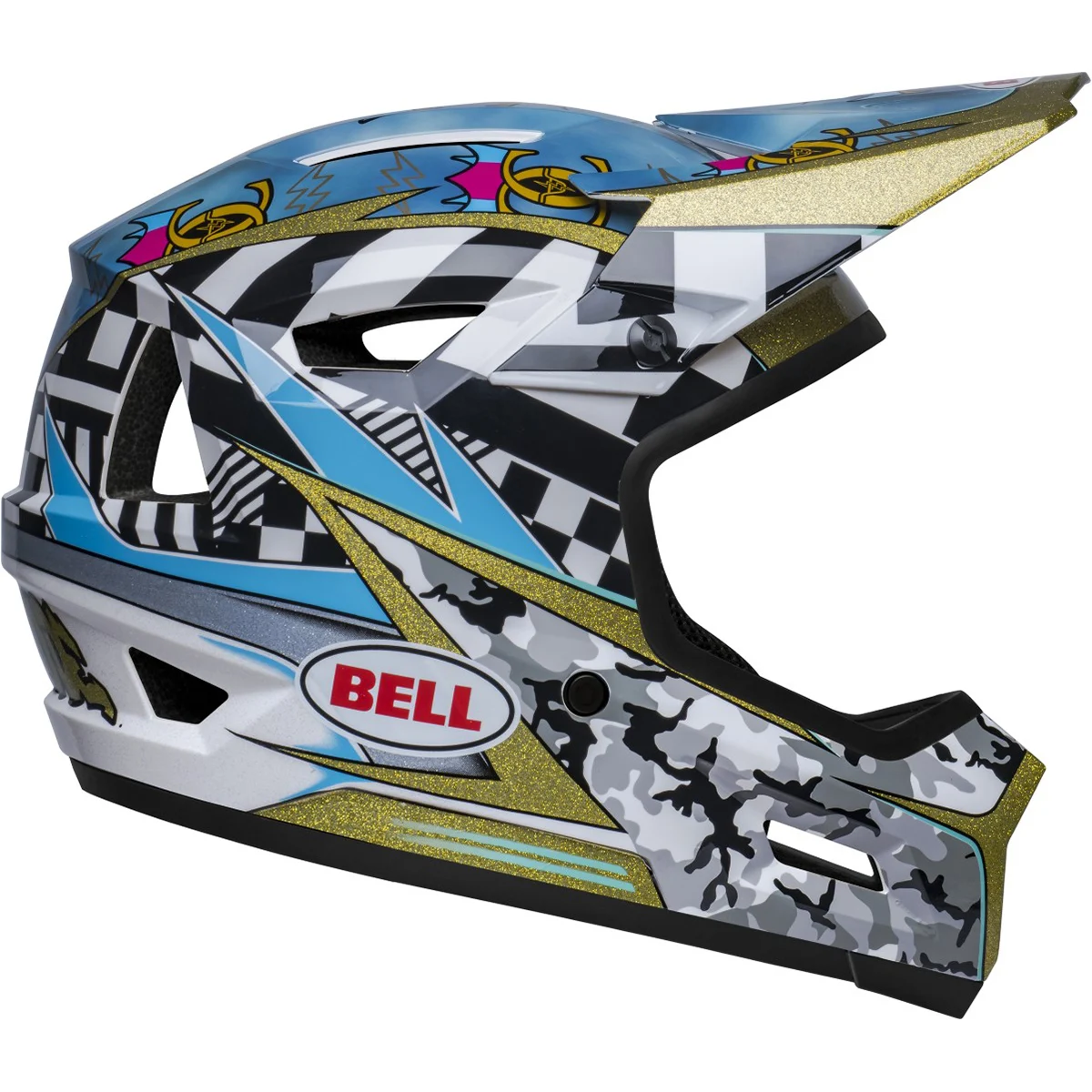 BELL SANCTION 2 DLX MIPS G G BLACK/W CAIDEN  - Mountain bike helmet