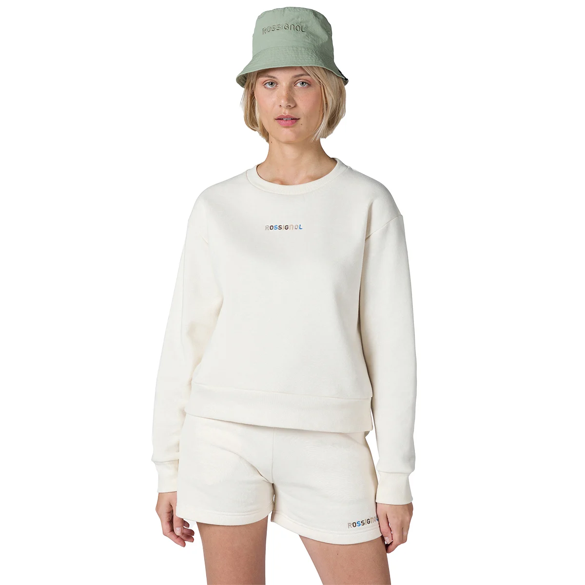 ROSSIGNOL W EMBROIDERY RN SWEAT WHITECAP  - Sweatshirt