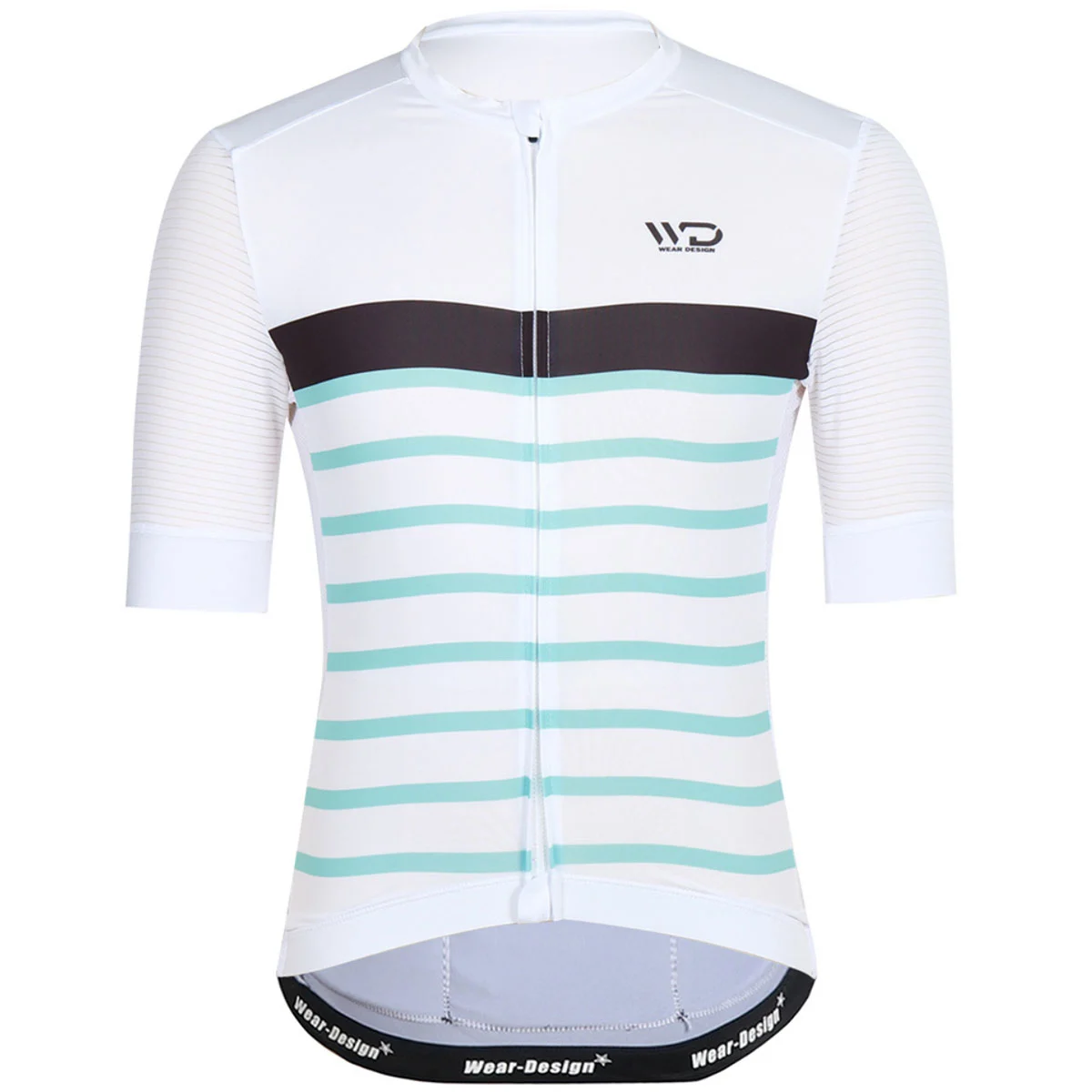 WEAR DESIGN MAILLOT NAVY W WHITE/GREEN  - Cycling jersey