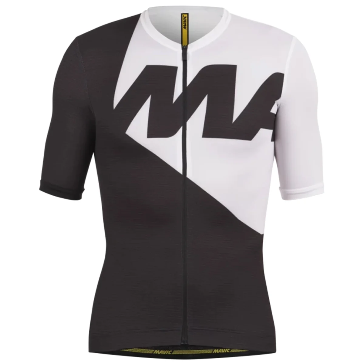 MAVIC AKSIUM GRAPHIC JERSEY WHITE BLACK  - Cycling jersey