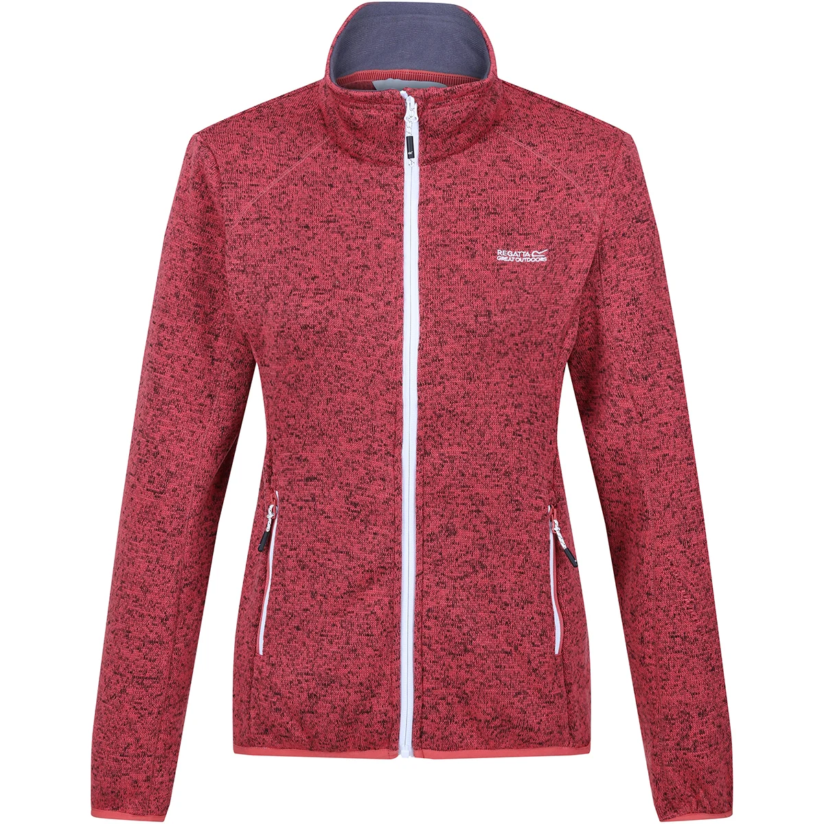 REGATTA W NEWHILL MINERAL RED (SEAL GREY)  - Hiking fleece jacket