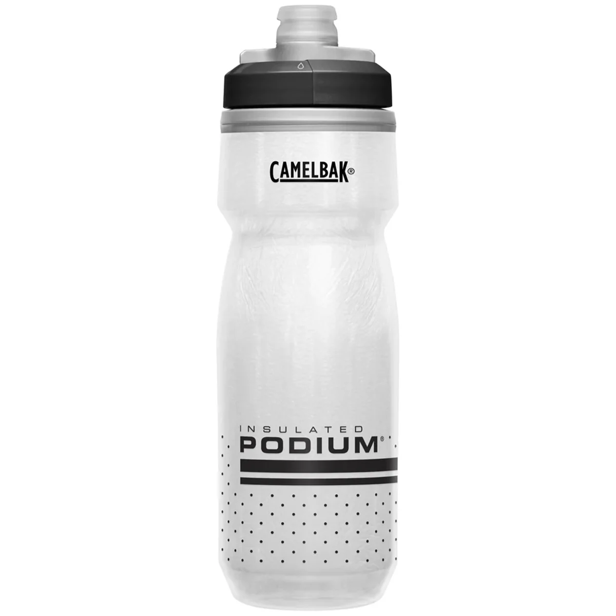 CAMELBAK PODIUM CHILL 0.7L WHITE/BLACK  - Bike water bottle