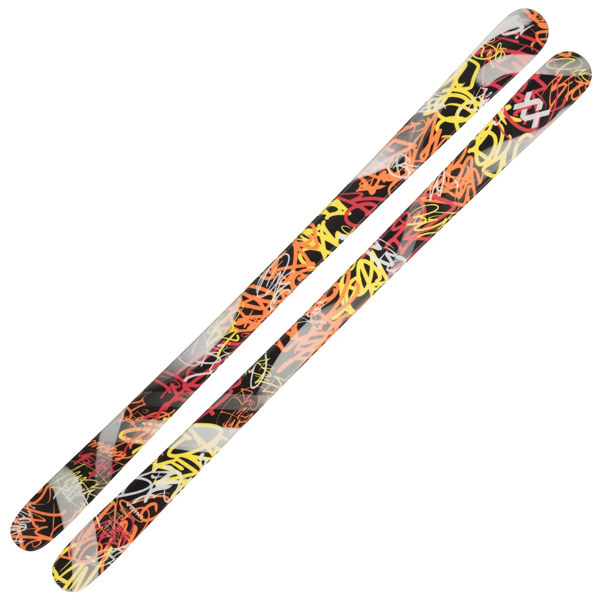 VOLKL REVOLT 81 BLACK/ORANGE/YELLOW  - Alpine ski