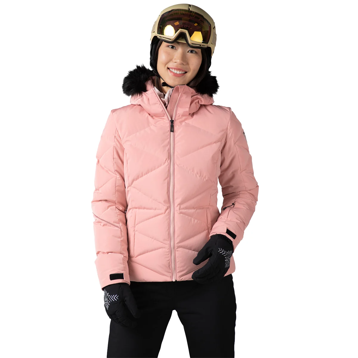 ROSSIGNOL W STACI JKT PASTEL PINK  - Ski jacket