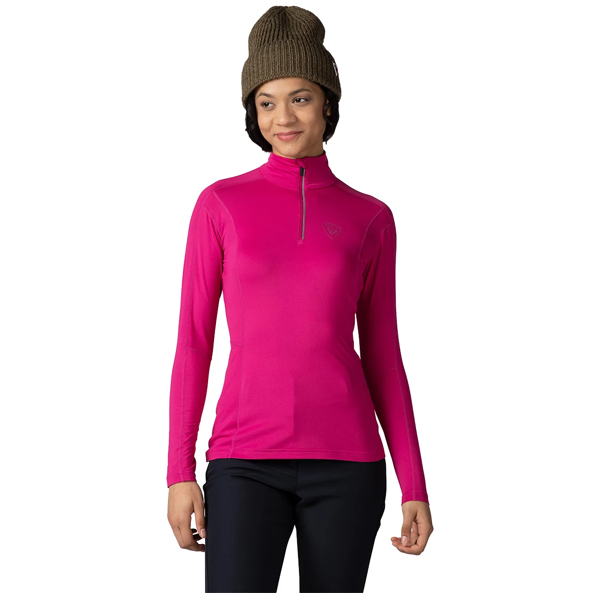 ROSSIGNOL W CLASSIQUE 1/2 ZIP ORCHID PINK  - Fleece sweatshirt