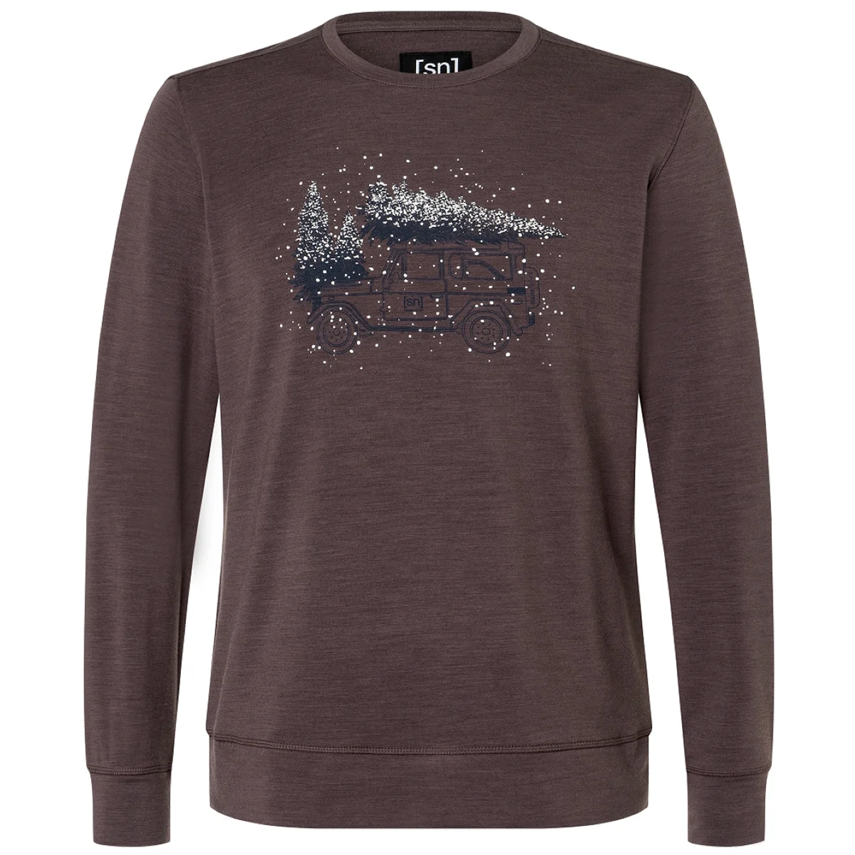 SUPER.NATURAL LANTREE CREW RAISIN/BLUEBERRY/NATURAL WHITE  - Jumper