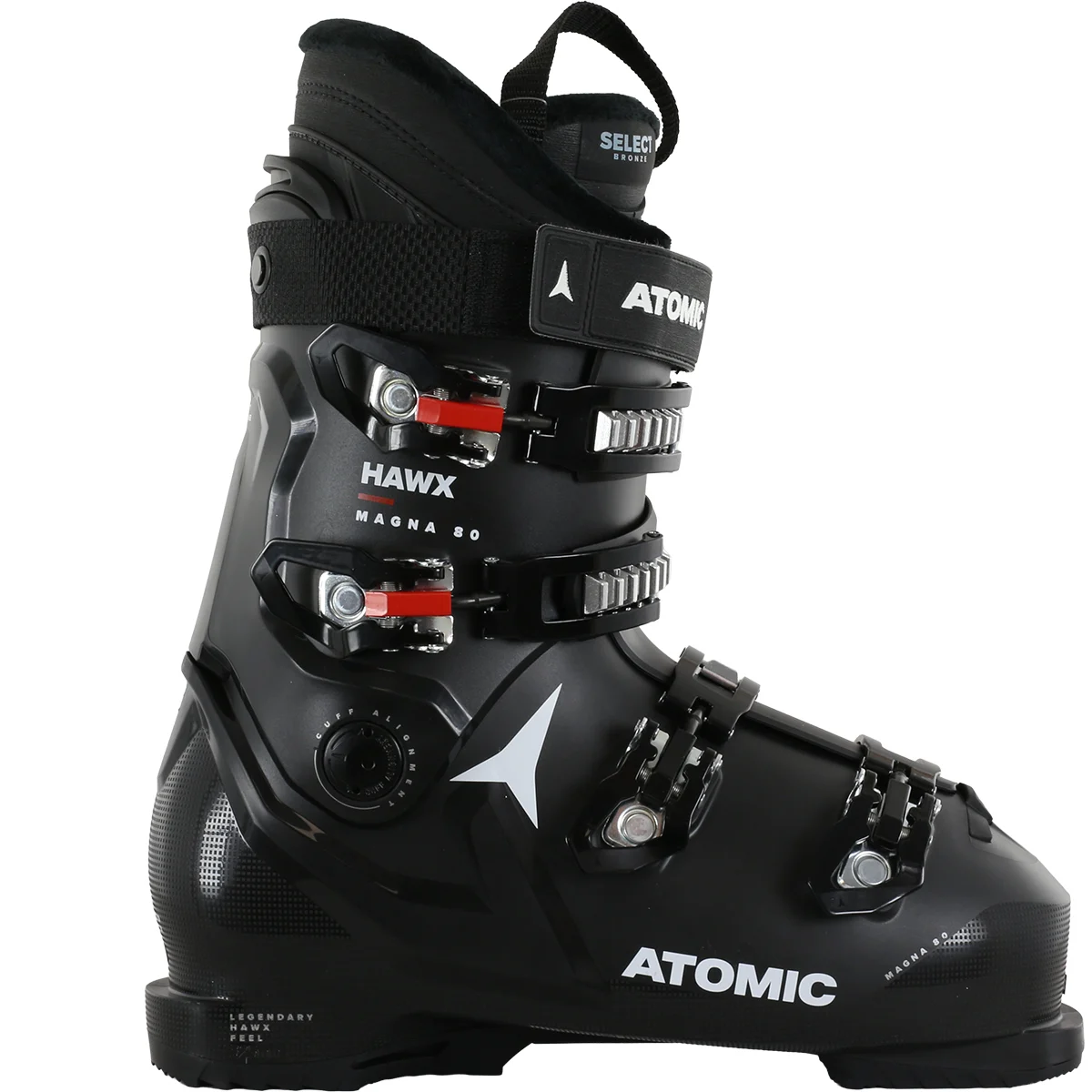 ATOMIC HAWX MAGNA 80 BLACK/WHITE  - Alpine ski boots