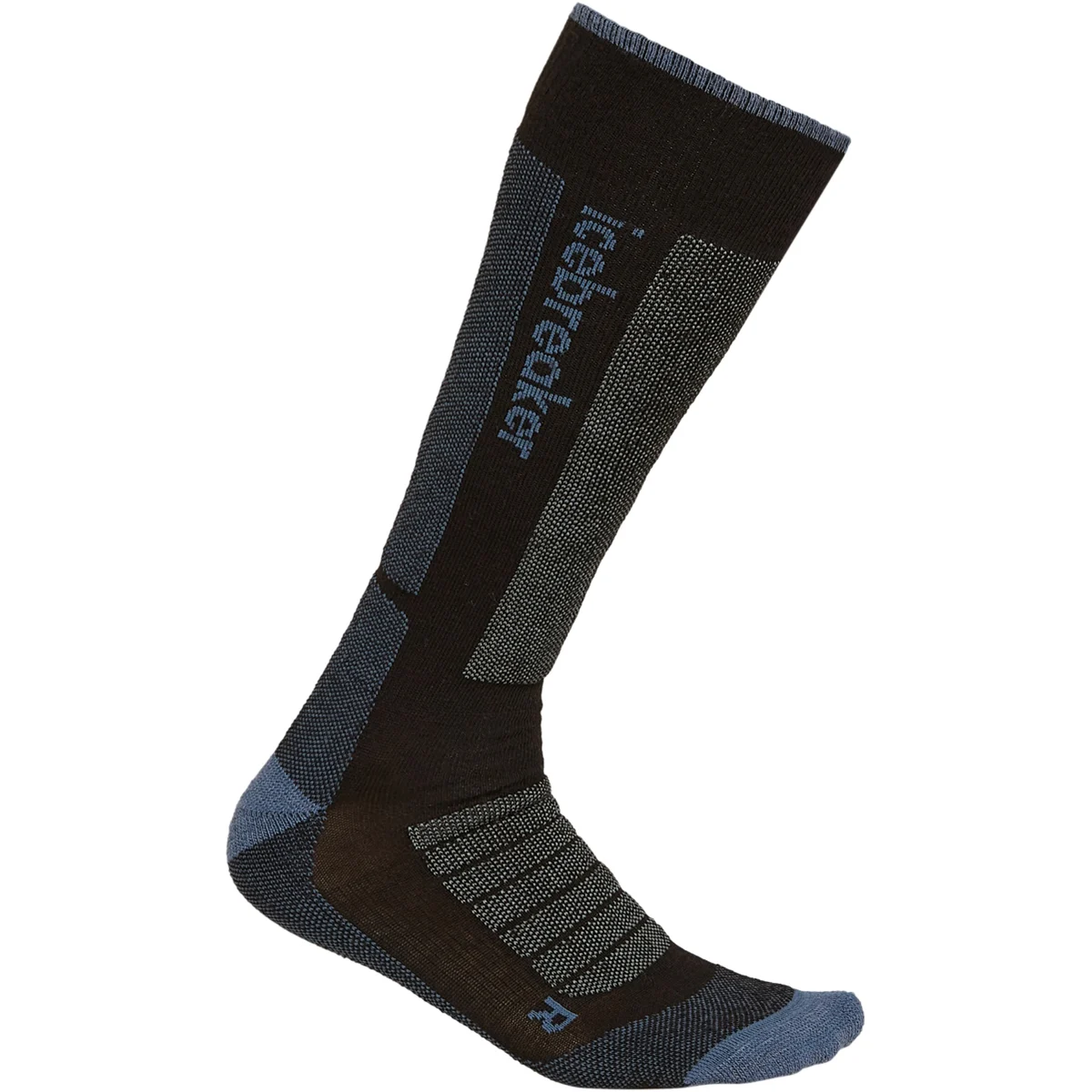 ICEBREAKER W MER SKI+ MEDIUM OTC OTC BLACK/DAWN/GRAPHITE - Ski socks