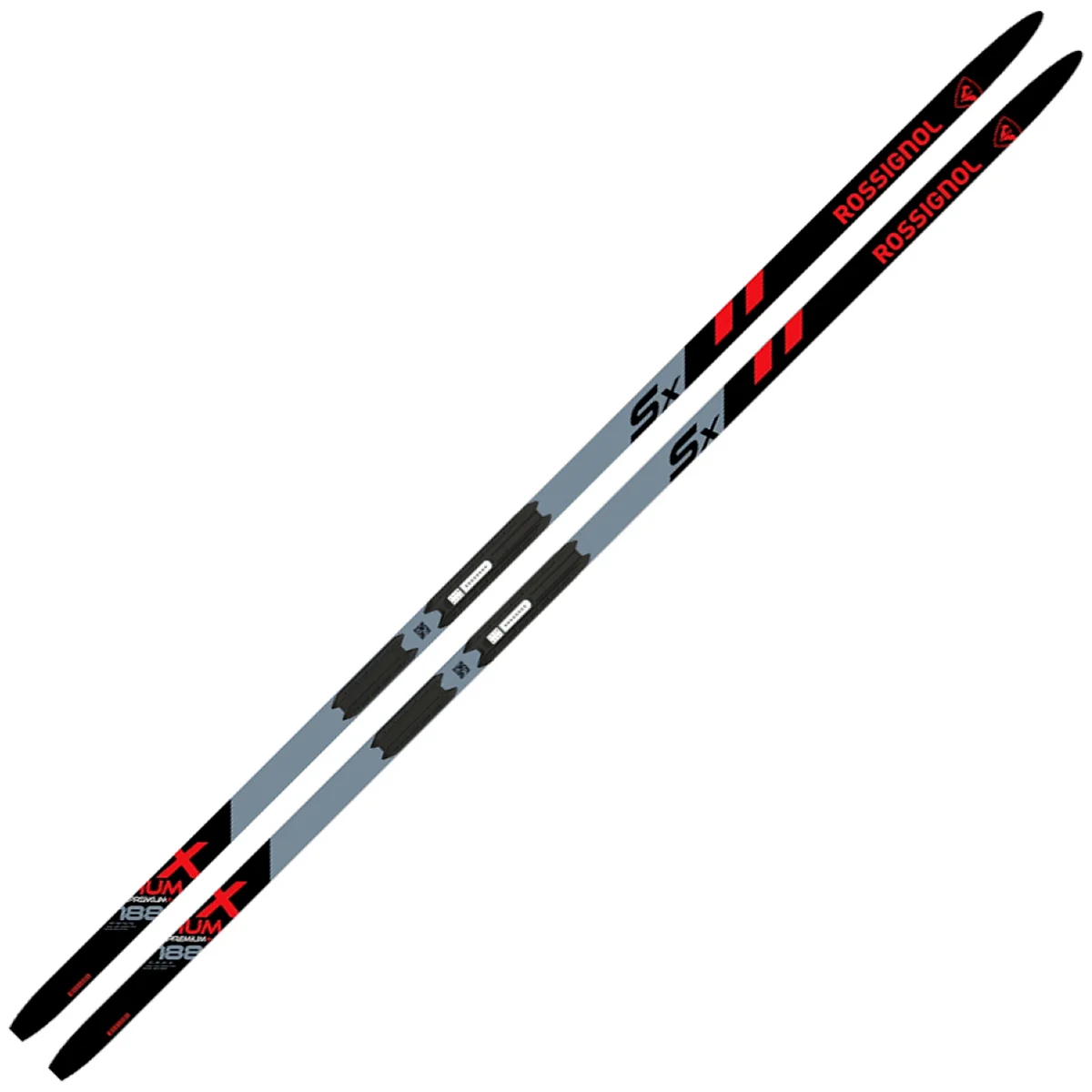 ROSSIGNOL X-IUM SKATING PREMIUM+ SX BLACK/RED  - Cross-country skis