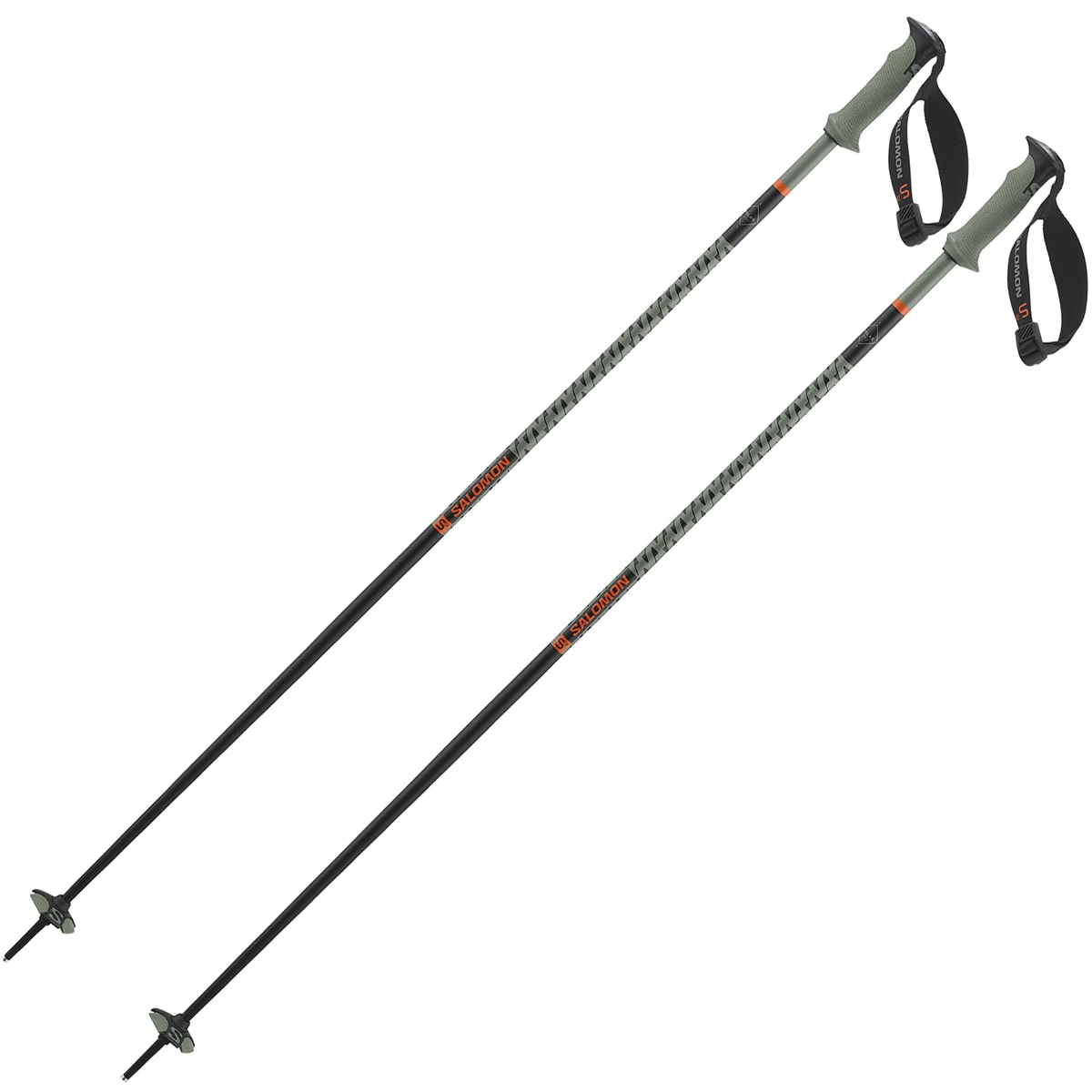 SALOMON POLAR PRO S3 OIL GREEN  - Alpine ski poles