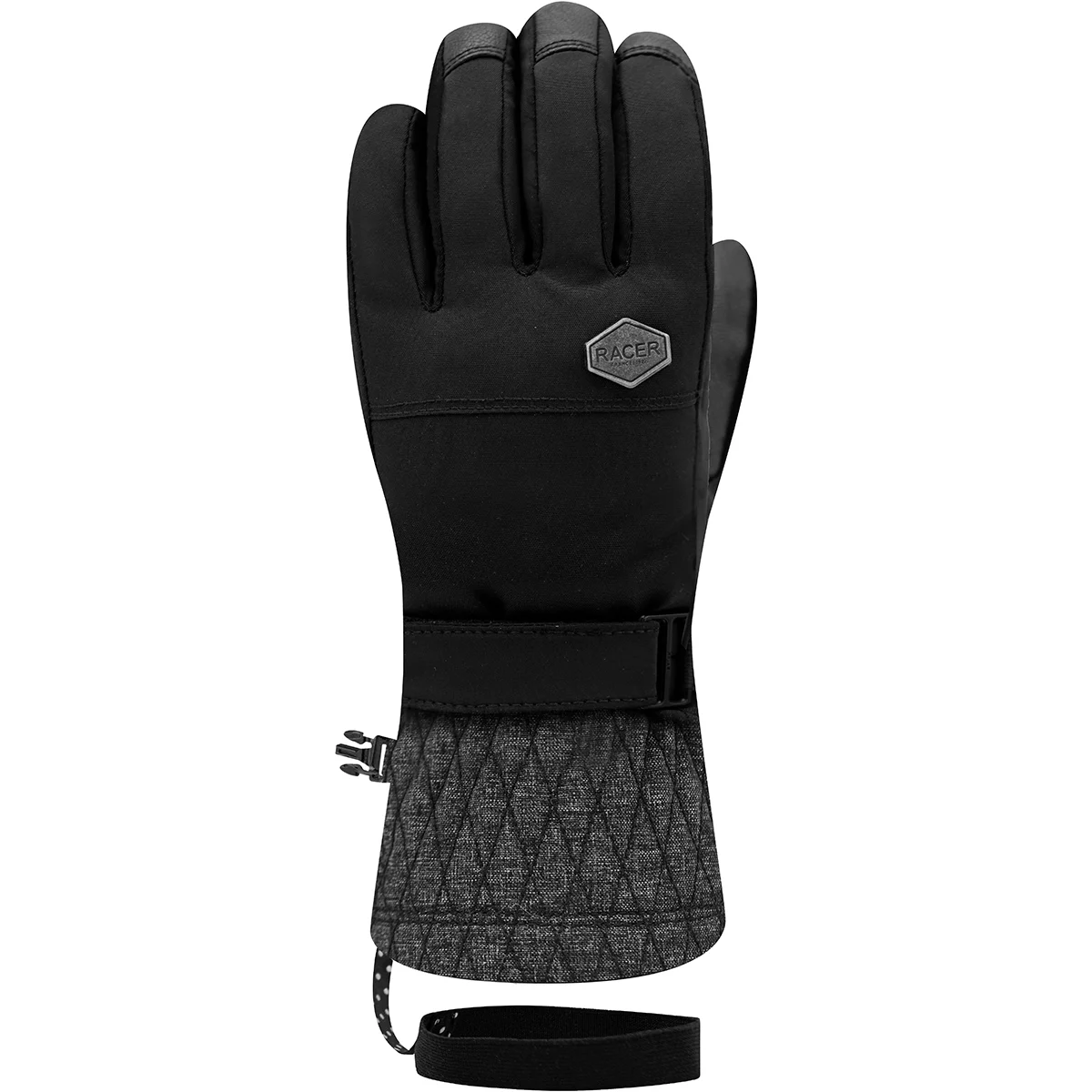 RACER GELY 7 BLACK GREY  - Ski gloves