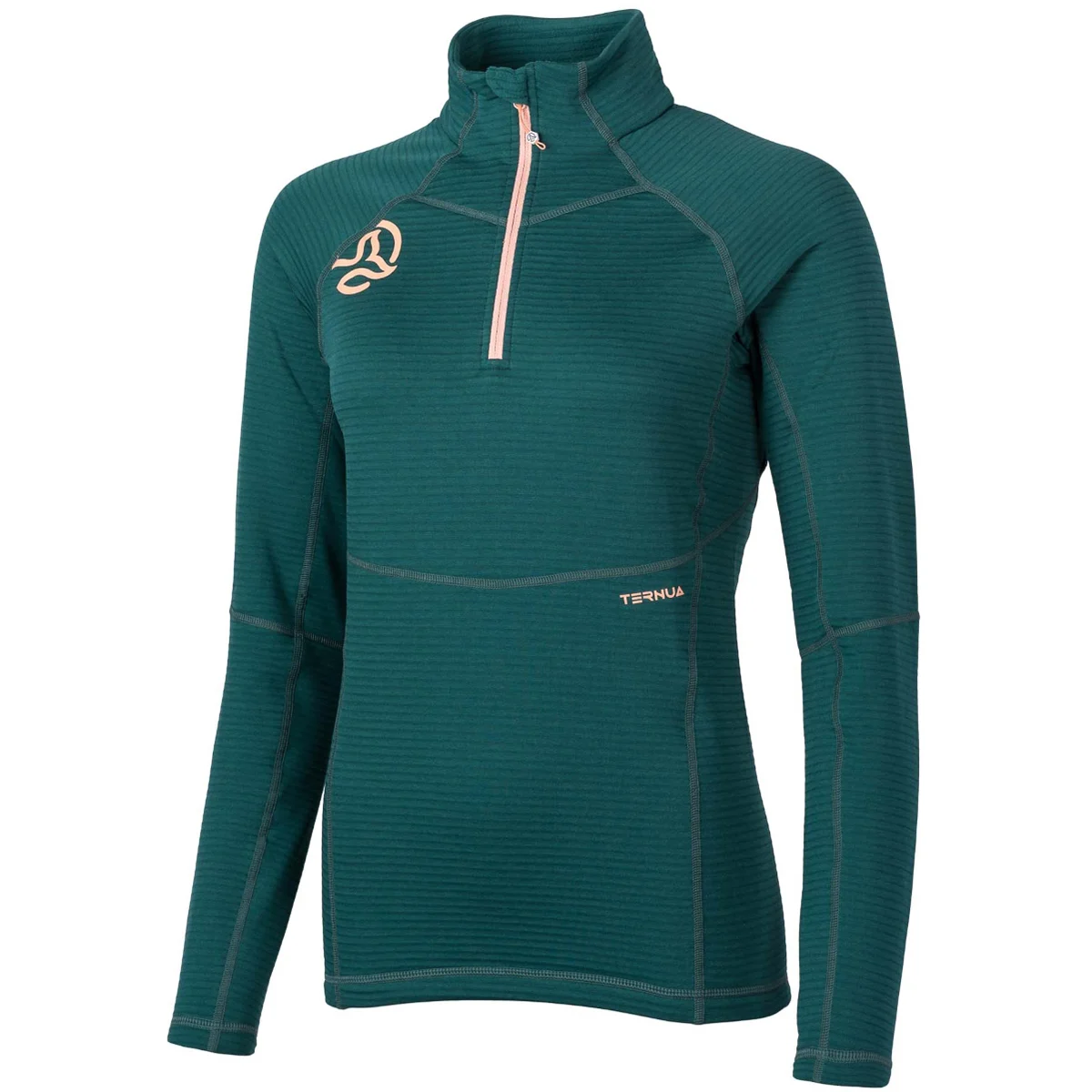 TERNUA MOMHILL 1/2 ZIP W DEEP HYDRO  - Hiking fleece sweatshirt