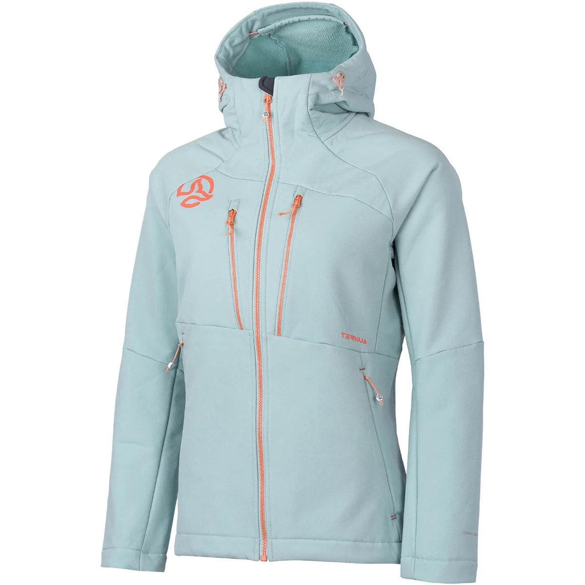 TERNUA LOKKTA HARD HOOD JACKET W PASTEL HYDRO  - Softshell hiking jacket