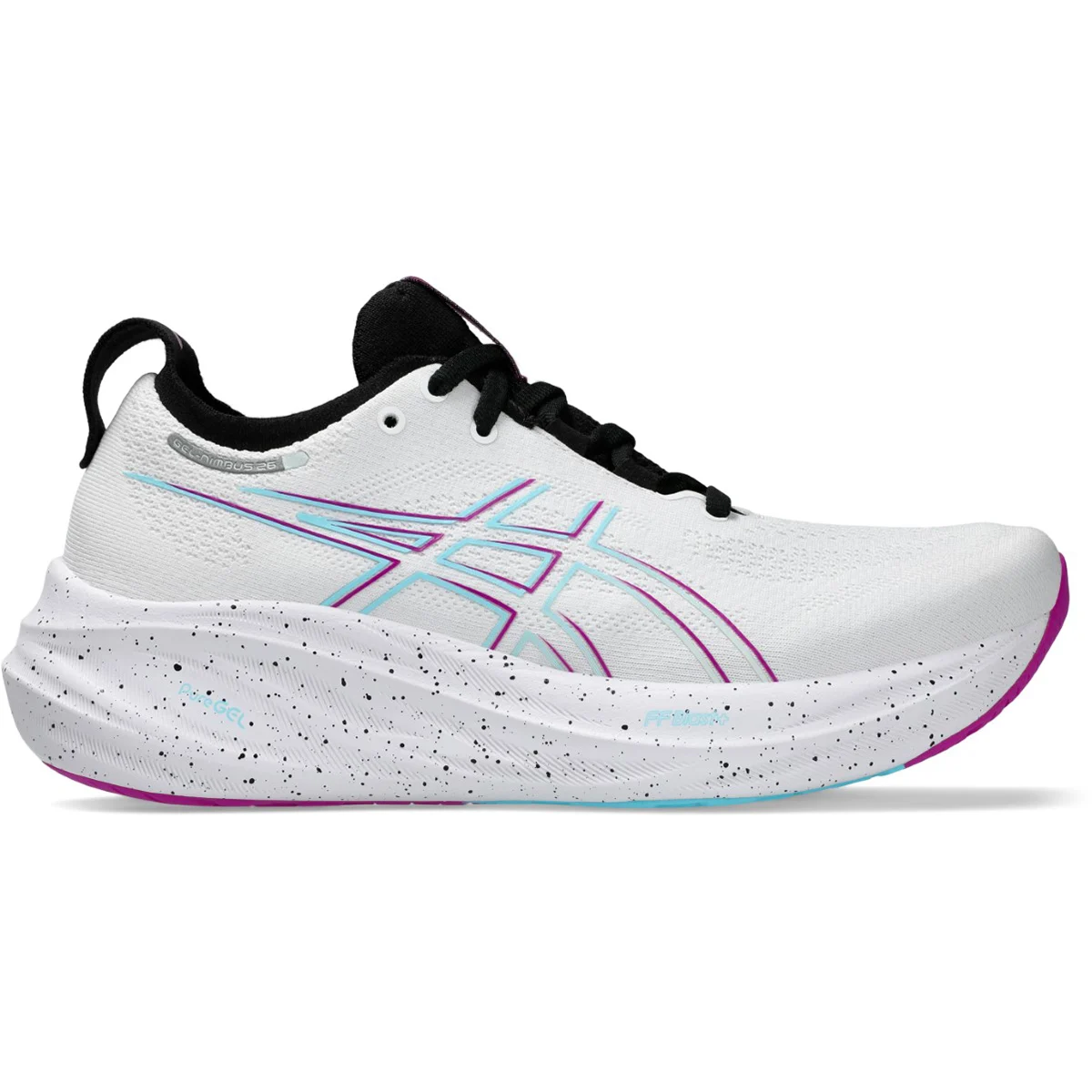ASICS GEL-NIMBUS 26 W WHITE/SOOTHING SEA  - Running shoe