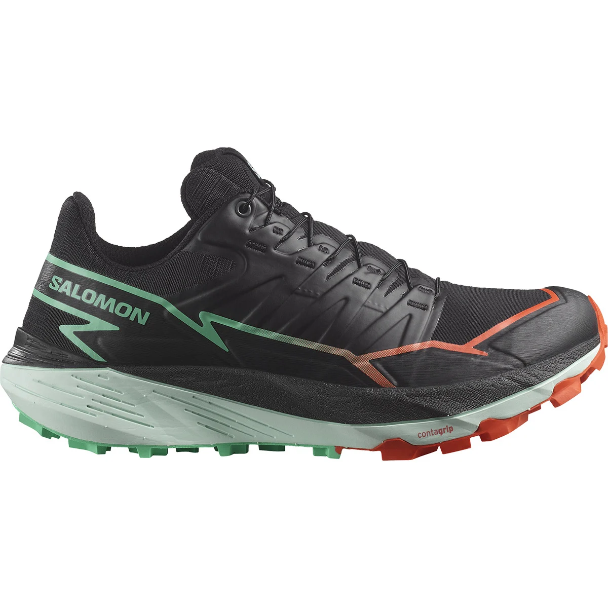 SALOMON THUNDERCROSS W BLACK/CHERT/ELECTG  - Trail running shoes