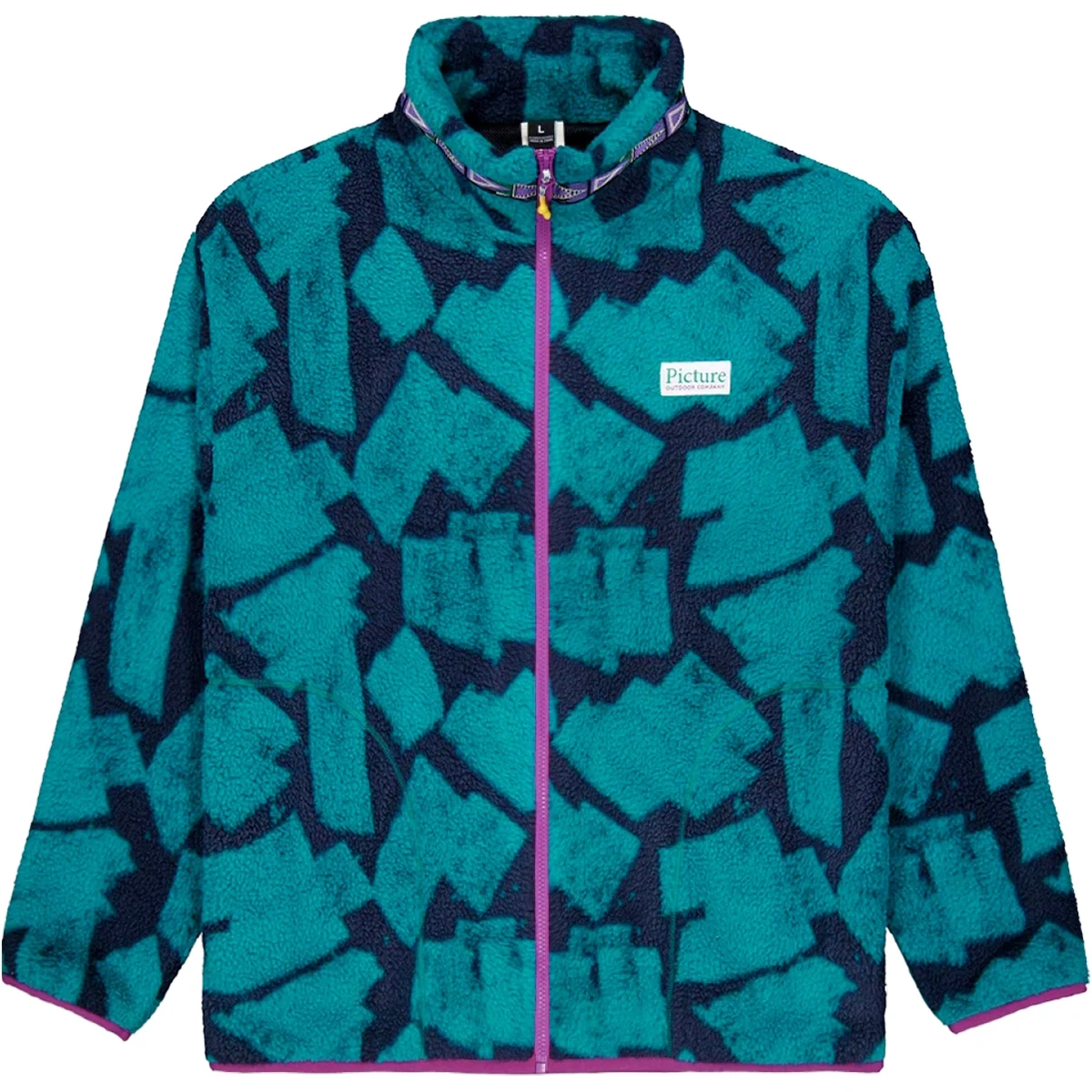 PICTURE BREMICK ZIP FLEECE BRUSH PRINT  - Fleece jacket