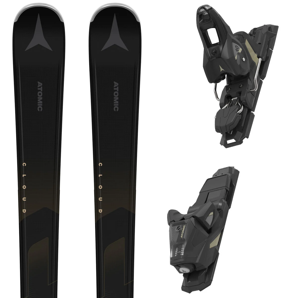ATOMIC CLOUD C7 + M 10 GW BLACK  - Alpine ski set
