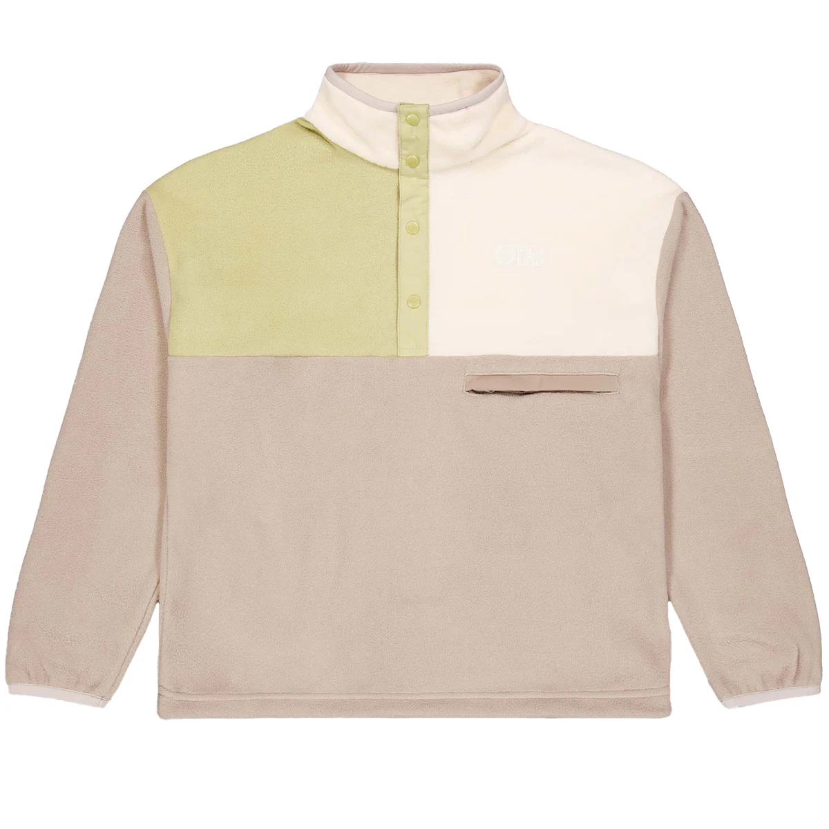 PICTURE ARCCA W 1/4 FLEECE ROEBUCK HEMP VANILLA  - Fleece sweatshirt