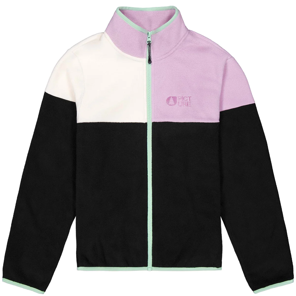 PICTURE PIPOA YOUTH FLEECE BLACK VANILLA ORCHID  - Fleece jacket