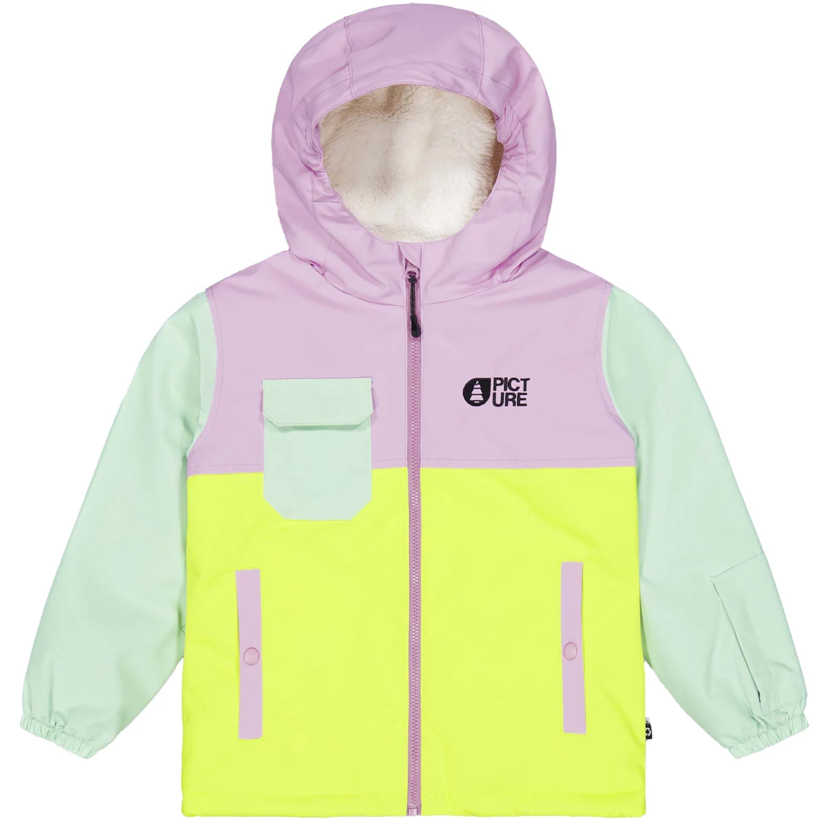 PICTURE SNOWY TODDLER JKT ORCHID SILT GREEN ACID  - Ski jacket