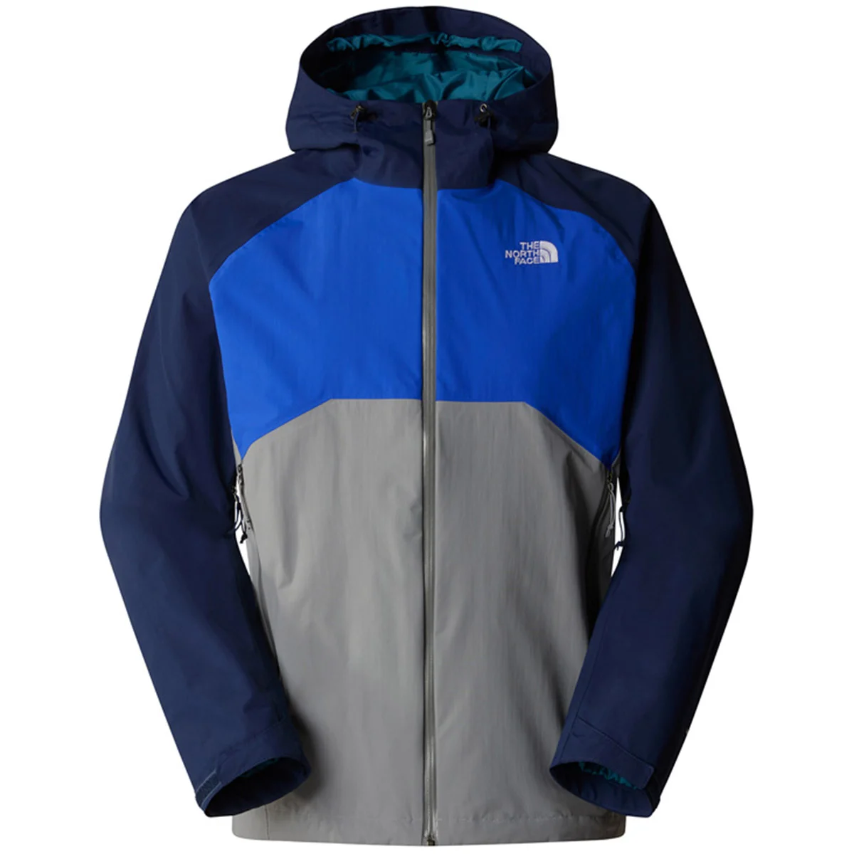 THE NORTH FACE M STRATOS JACKET MONUMENT GREY/TNF BLUE/SUMMIT NAVY  - Hiking jacket