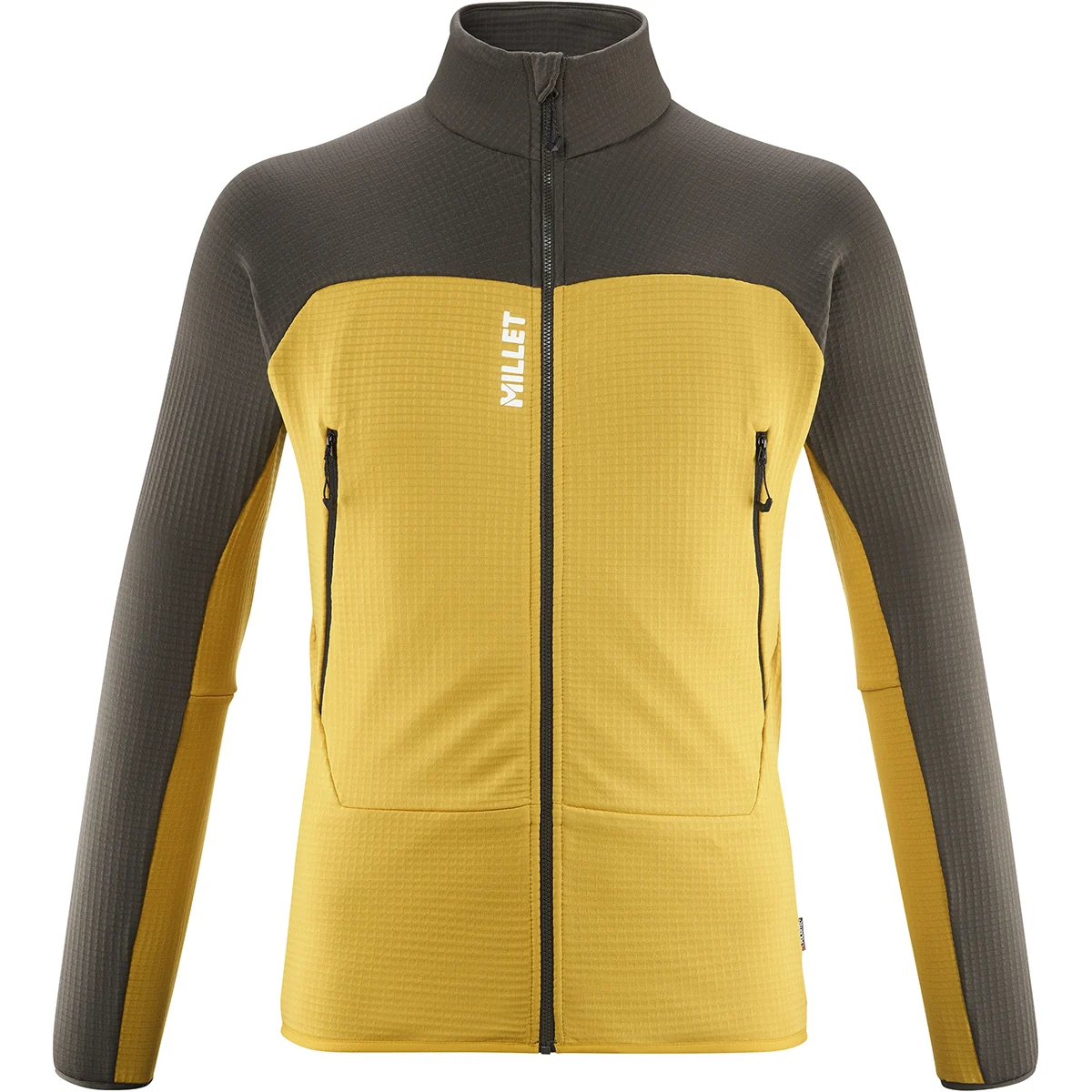 MILLET FUSION GRID JACKET SAFRAN/DEEP JUNGLE  - Hiking fleece jacket