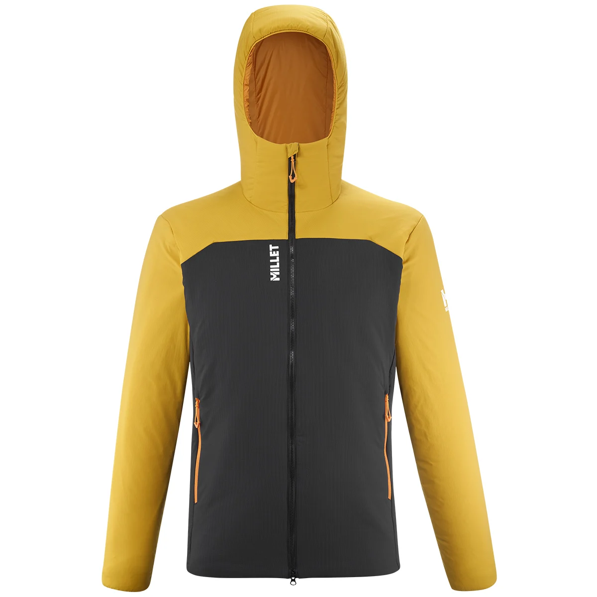 MILLET BOSSONS 100 HD BLACK/SAFRAN  - Mountaineering down jacket