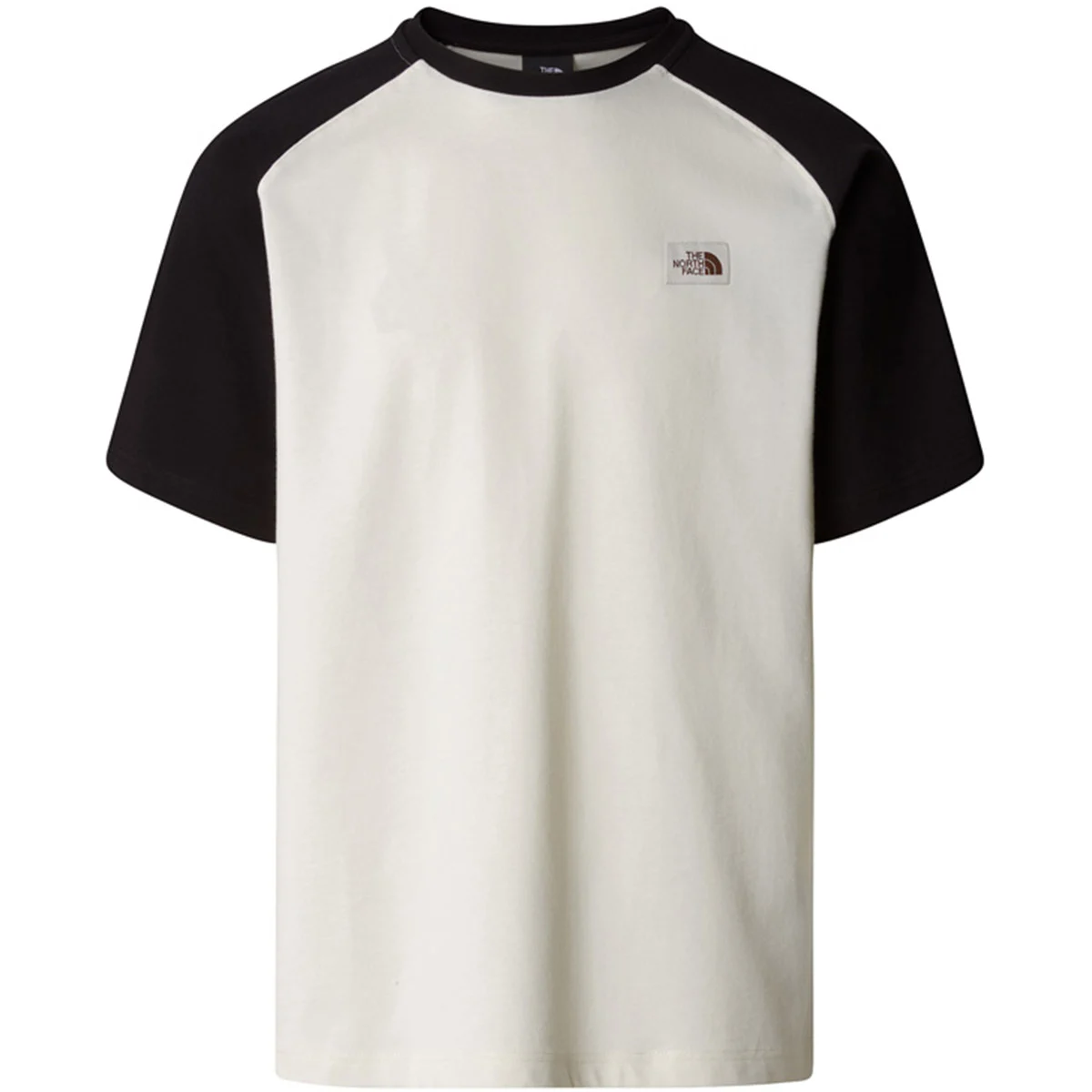 THE NORTH FACE HERITAGE S/S TEE WHITE DUNE/TNF BLACK  - T-shirt