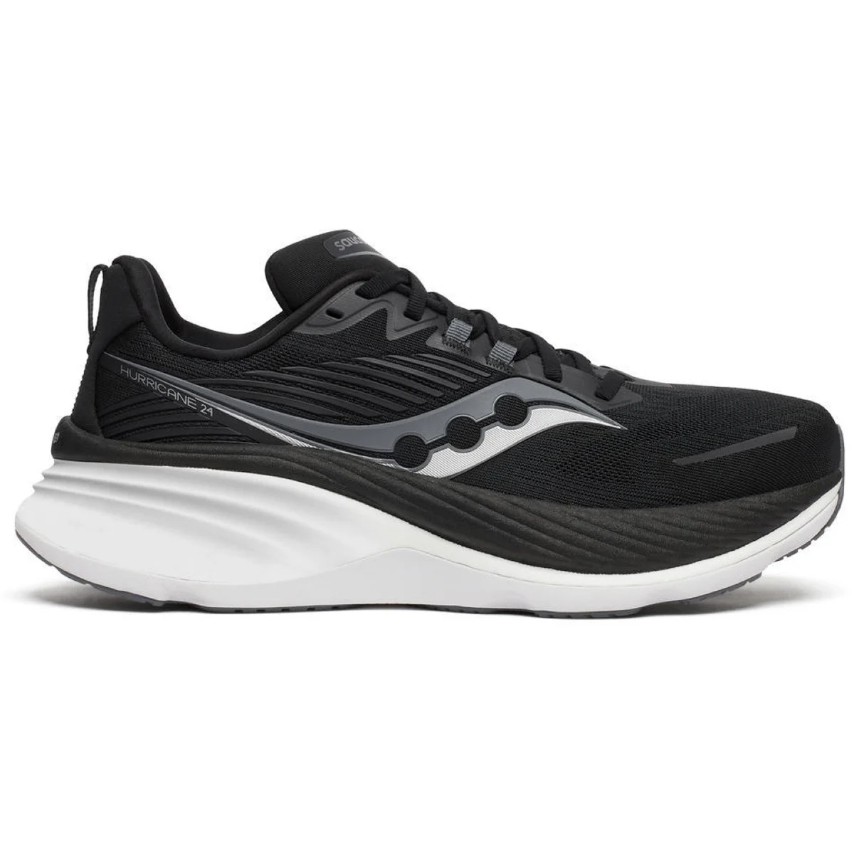 SAUCONY HURRICANE 24 BLACK/CARBON  - Running shoe