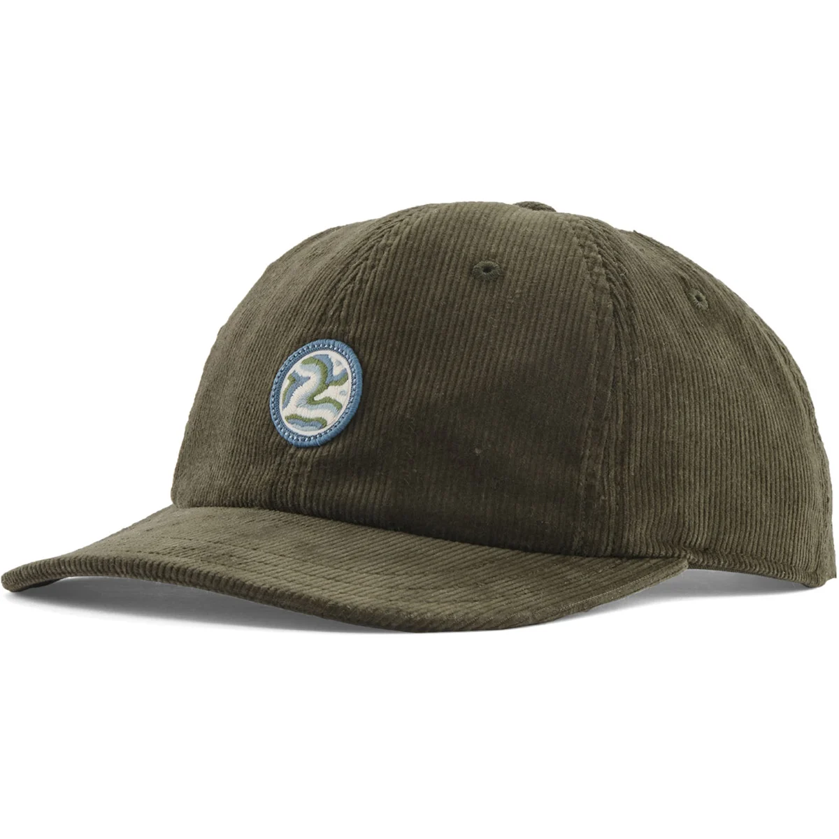 PATAGONIA CORDUROY CAP EARTH CURRENTS PATCH: PINE NEEDLE GREEN  - Lifestyle cap