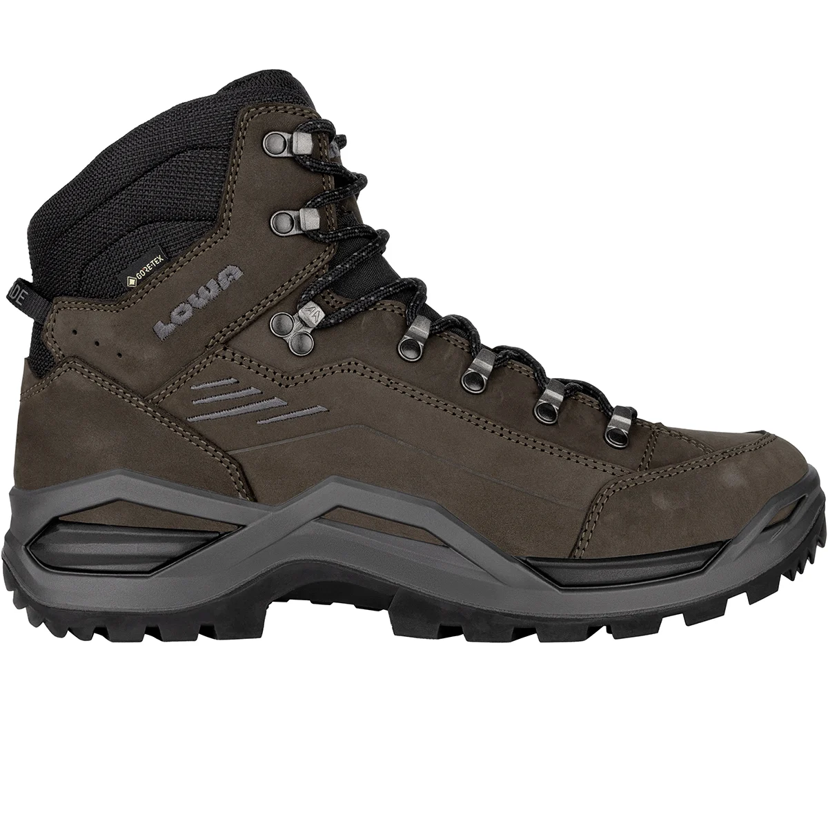 LOWA RENEGADE EVO GORE-TEX MID DARK BROWN/BLACK  - Mid-rise hiking boot