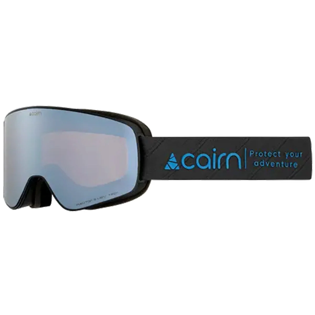 CAIRN MAGNITUDE CLX3 POLARIZED MAT BLACK POWDER BLUE  - Ski goggles