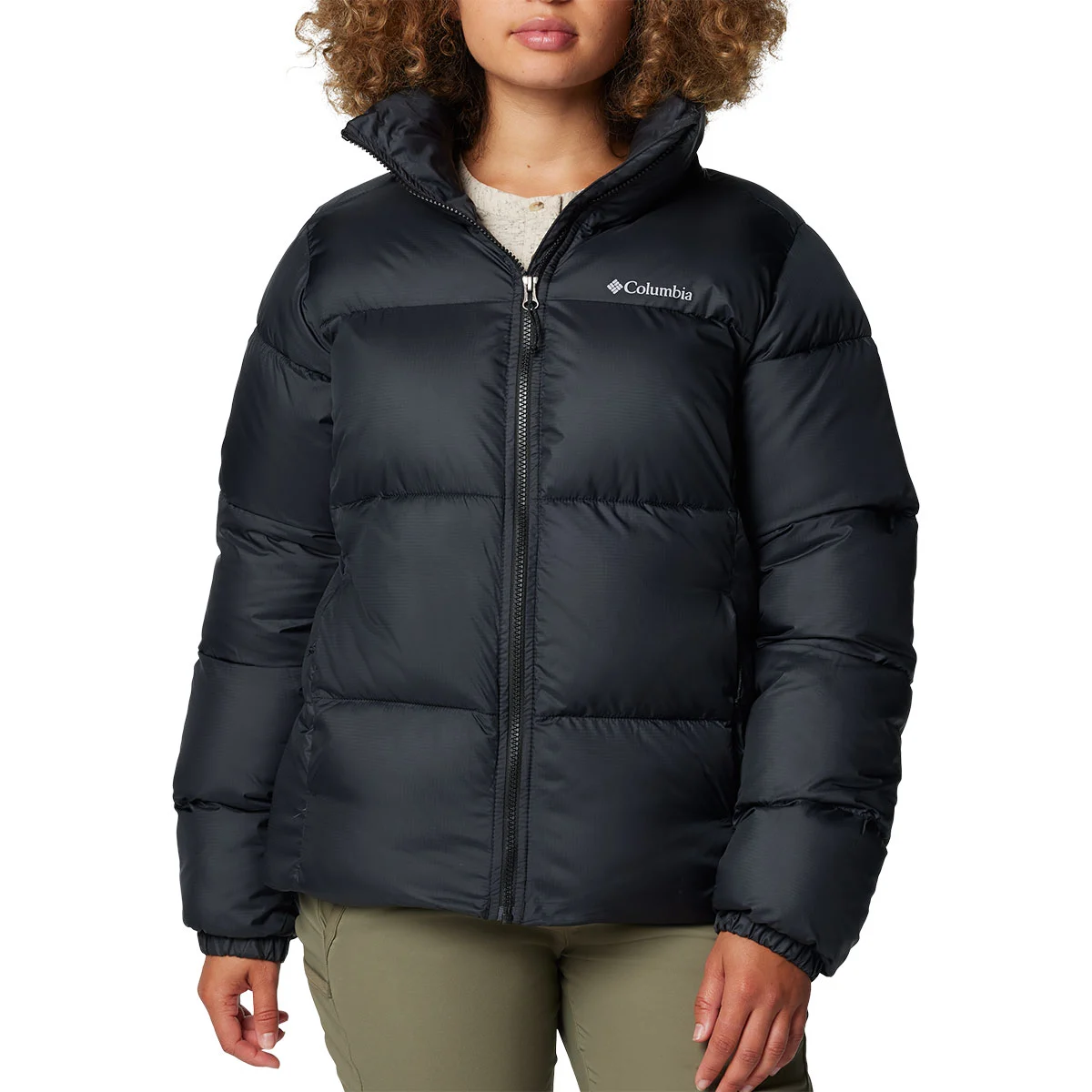 COLUMBIA PUFFECT II FULL ZIP JACKET W BLACK  - Down jacket