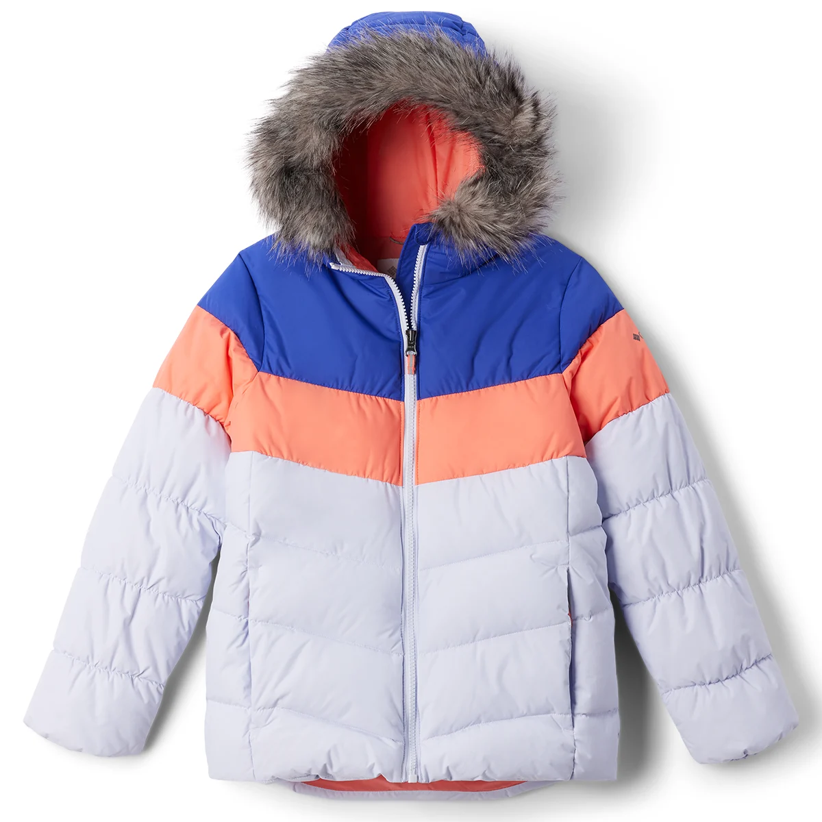 COLUMBIA ARCTIC BLAST III JACKET SNOWDRIFT/HOT CORAL/CLEMATIS BLUE  - Ski jacket