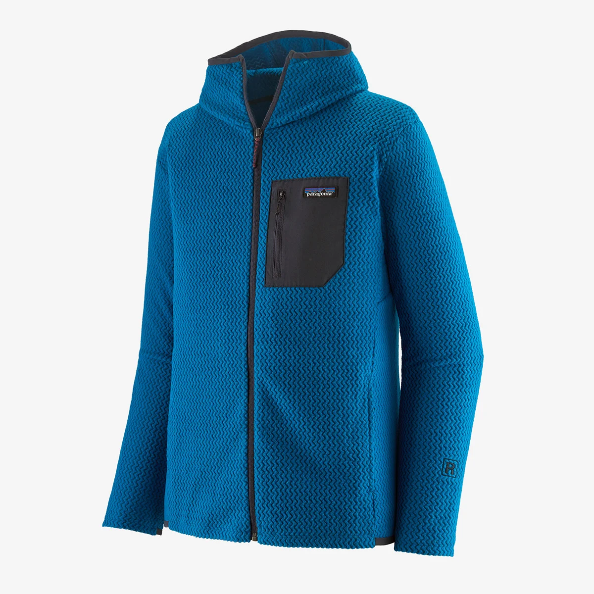 PATAGONIA M'S R1 AIR FULL-ZIP HOODY ENDLESS BLUE  - Hiking fleece jacket
