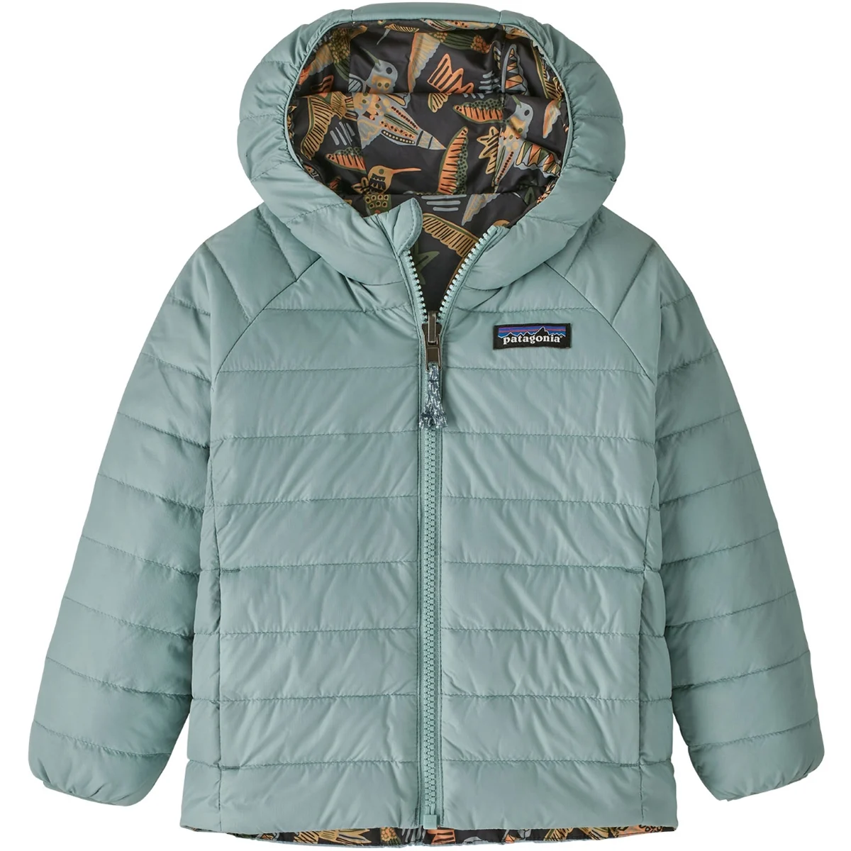 PATAGONIA BABY REVERSIBLE DOWN SWEATER HOODY ALLEN'S PARTY: INK BLACK  - Ski down jacket