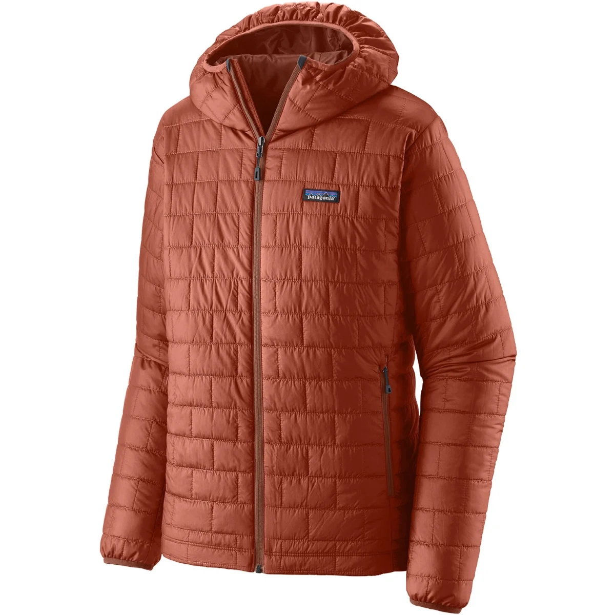 PATAGONIA M'S NANO PUFF HOODY BURNISHED RED  - Hiking down jacket
