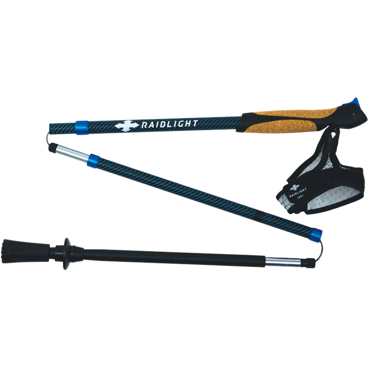 RAIDLIGHT Z CARBON STRAP BLUE  - Trail running pole