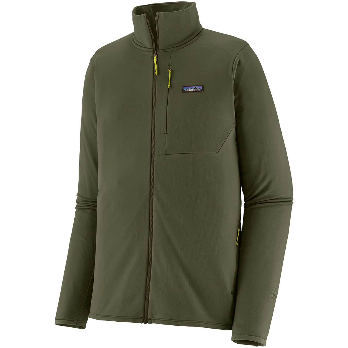 PATAGONIA M'S R1 THERMAL JKT PINE NEEDLE GREEN  - Hiking fleece jacket